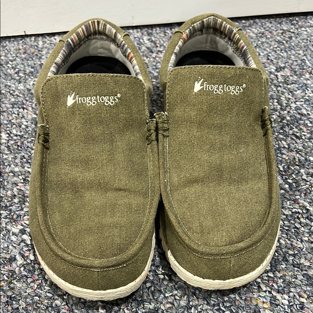 Frogg Toggs Olive Casual Slip-On Shoes